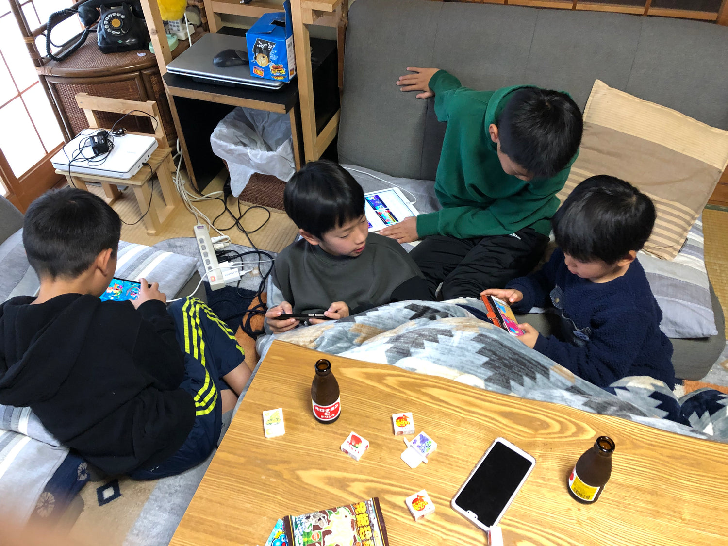 ゲームに夢中