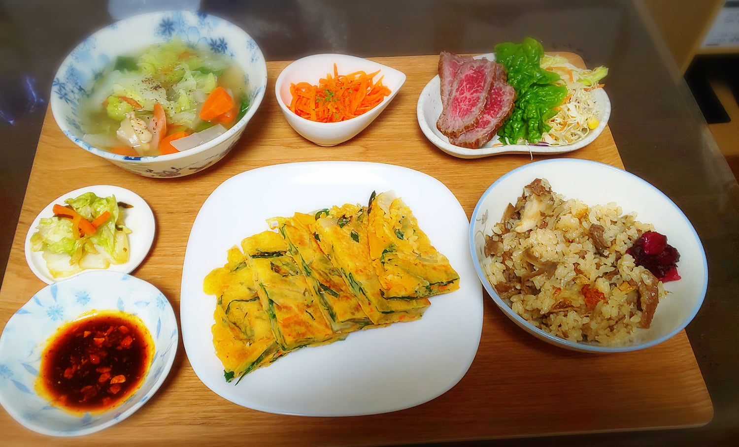 チヂミ＆焼き芋